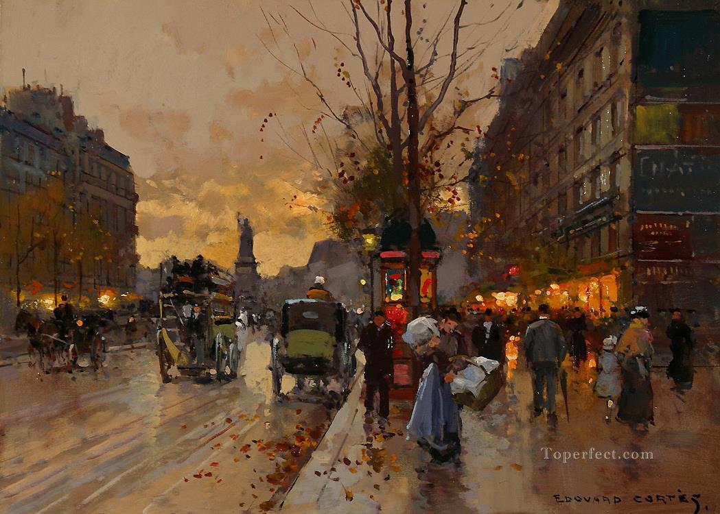 EC place de la republique 6 Parisian Oil Paintings